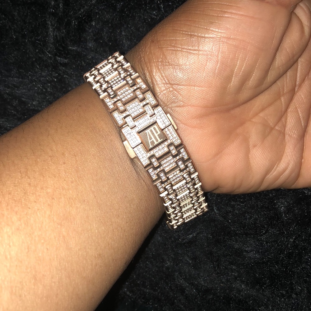 Iced out Audemar Piguet watch